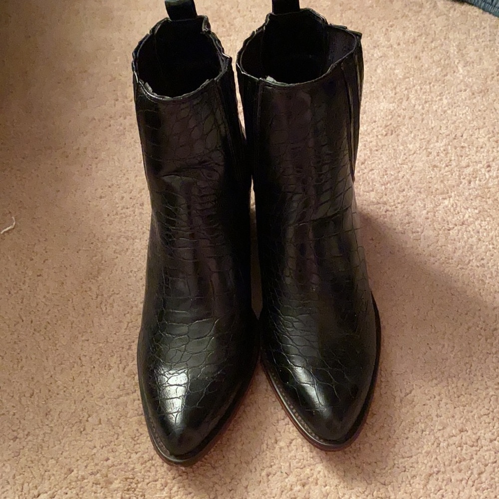 Black cow girl boots snake skin - Picture 2 of 3